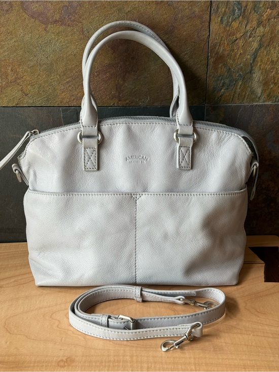 American Leather Co. Handbags - American Leather Brand Carrie Dome Satchel NWOT
Light gray blue.